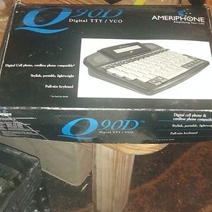 Ameriphone Q90D Digital TTY VCO Tsb21 Cell Phone Answer Hearing Portable